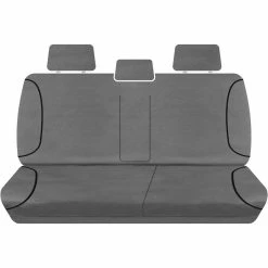 New 👍 SPERLING Tradies Canvas Ready Made Seat Covers - Rear, Grey, Suits Colorado ✔️