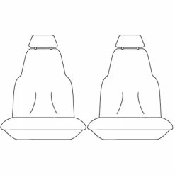 Promo 🧨 SPERLING Tradies Canvas Ready Made Seat Covers - Front, Grey, Suits Prado ❤️ -Car Seat Covers Store SCA SPO7602211 01 hi res