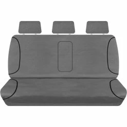 New 👍 SPERLING Tradies Canvas Ready Made Seat Covers - Rear, Grey, Suits Triton 😀