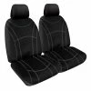 Discount ⭐ SPERLING Getaway Neoprene Ready Made Seat Covers - Rear, Black/Silver Stitch, Suits Prado 👍