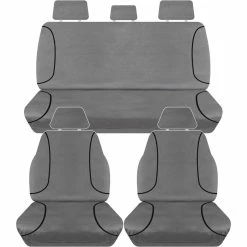 Top 10 🎉 Tradies Seat Covers Tradies Canvas Tailor Made Seat Cover Pack - Charcoal, Suits Hi-Lux SR5 Dual Cab 🤩