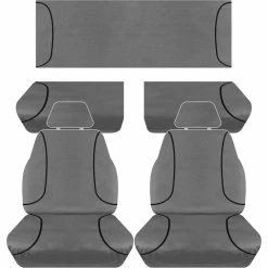 Wholesale 🎁 Tradies Seat Covers Tradies Canvas Tailor Made Seat Cover Pack - Charcoal, Suits Ranger PX Series  Super Cab XL 😉