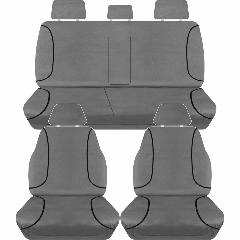 Best Pirce 🤩 Tradies Seat Covers Tradies Canvas Tailor Made Seat Cover Pack - Charcoal, Suits Hi-Lux SR5 Dual Cab 2015+ 💯 3 Best Pirce 🤩 Tradies Seat Covers Tradies Canvas Tailor Made Seat Cover Pack - Charcoal, Suits Hi-Lux SR5 Dual Cab 2015+ 💯