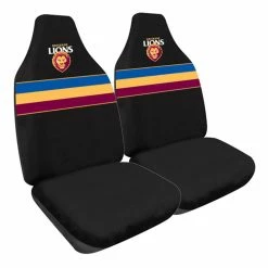 Best Sale 🔔 AFL Seat Covers - Lions, Built-In Headrests, Size 60 Front Pair 🌟
