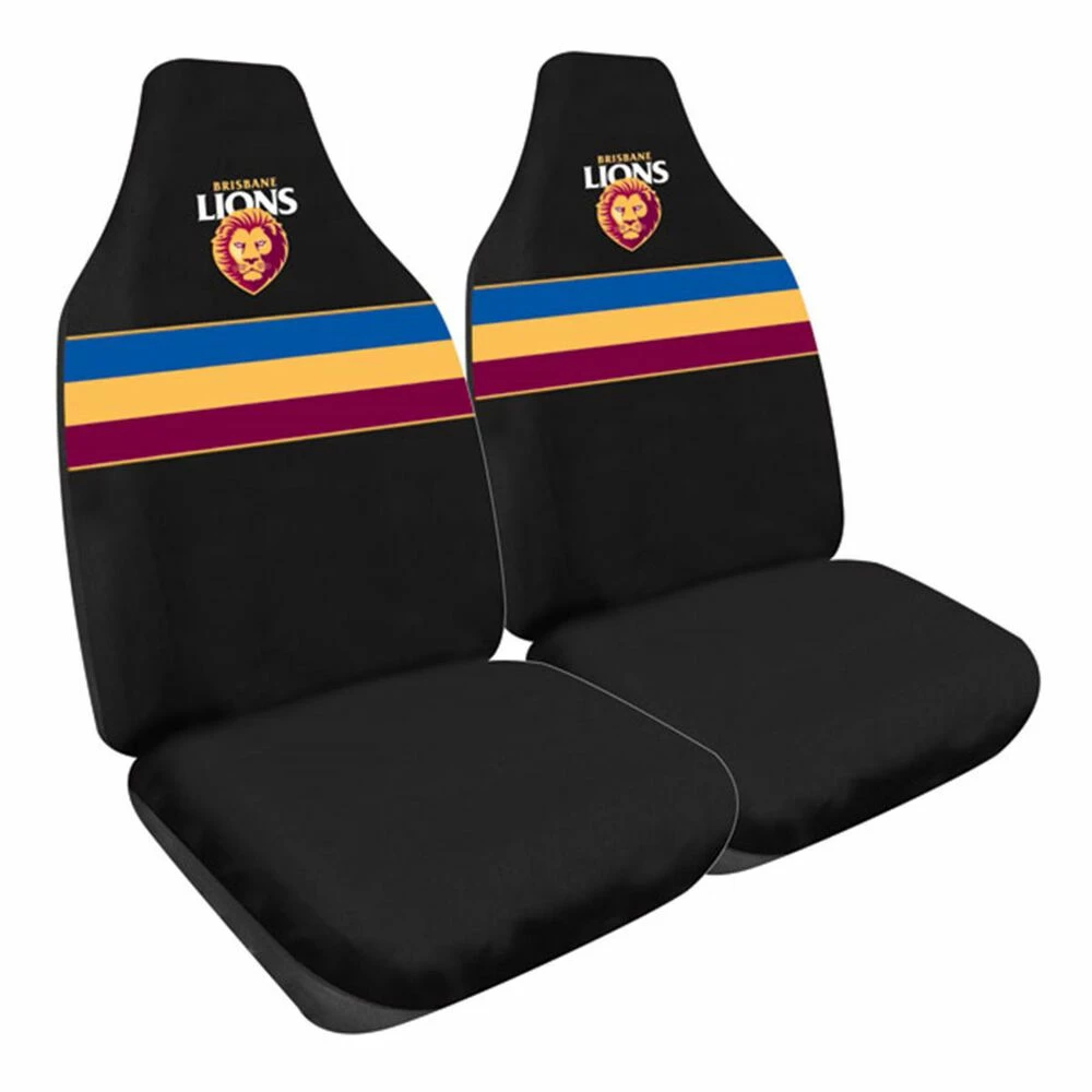 Best Sale 🔔 AFL Seat Covers - Lions, Built-In Headrests, Size 60 Front Pair 🌟 3 Best Sale 🔔 AFL Seat Covers - Lions, Built-In Headrests, Size 60 Front Pair 🌟
