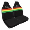 Outlet 🌟 NRL Seat Covers - Panthers, Built-In Headrests, Size 60 Front Pair 😉 -Car Seat Covers Store SCA SPO7635162 hi res