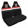 Budget 🌟 AFL Seat Covers - St Kilda, Built-In Headrests, Size 60 Front Pair 🔔