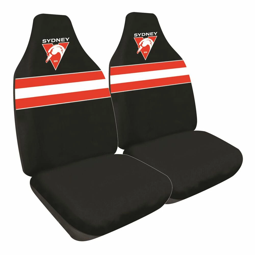 Cheapest 🎁 AFL Seat Covers - Swans, Built-In Headrests, Size 60 Front Pair 😉 3 Cheapest 🎁 AFL Seat Covers - Swans, Built-In Headrests, Size 60 Front Pair 😉