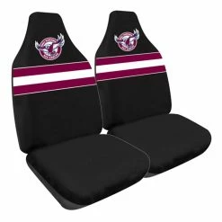 Buy ❤️ NRL Seat Covers - Sea Eagles, Built-In Headrests, Size 60 Front Pair 😀