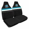 Coupon 🧨 NRL Seat Covers - Sharks, Built-In Headrests, Size 60 Front Pair 🥰 -Car Seat Covers Store SCA SPO7635191 hi res