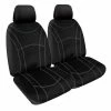 Top 10 🤩 SPERLING Getaway Neoprene Ready Made Seat Covers - Front, Black/Silver Stitch, Suits Landcruiser 😀 -Car Seat Covers Store SCA SPO9422136 hi res