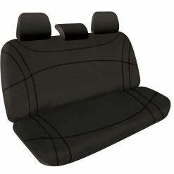 Outlet 👏 SPERLING Getaway Neoprene Ready Made Seat Covers - Rear, Black/Black Stitch, Suits D-Max 🌟
